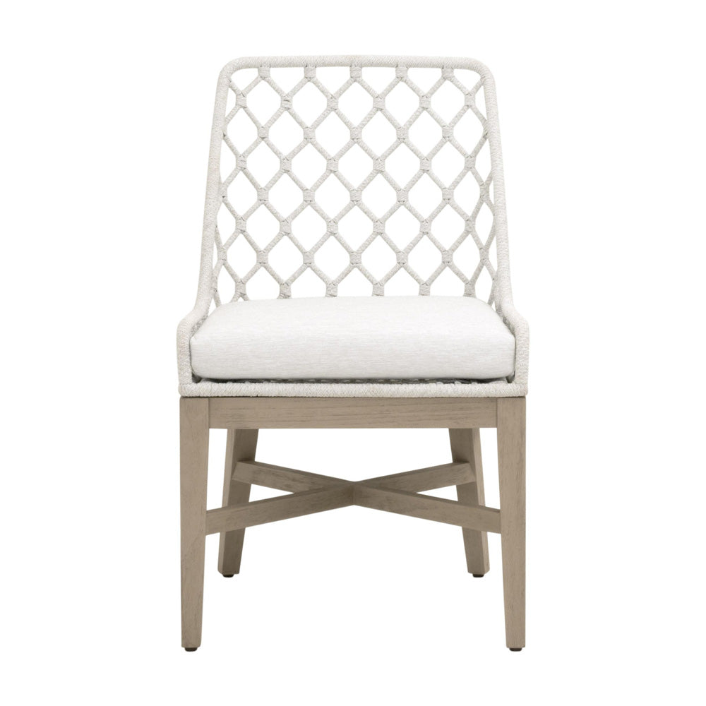 Essentials For Living - Woven - Outdoor  Lattis Outdoor Dining Chair - 6803.WHT/WHT/W-ET view 1