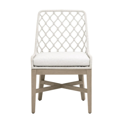 Essentials For Living - Woven - Outdoor  Lattis Outdoor Dining Chair - 6803.WHT/WHT/W-ET view 1