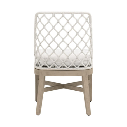 Essentials For Living - Woven - Outdoor  Lattis Outdoor Dining Chair - 6803.WHT/WHT/W-ET view 5