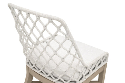 Essentials For Living - Woven - Outdoor  Lattis Outdoor Dining Chair - 6803.WHT/WHT/W-ET view 6