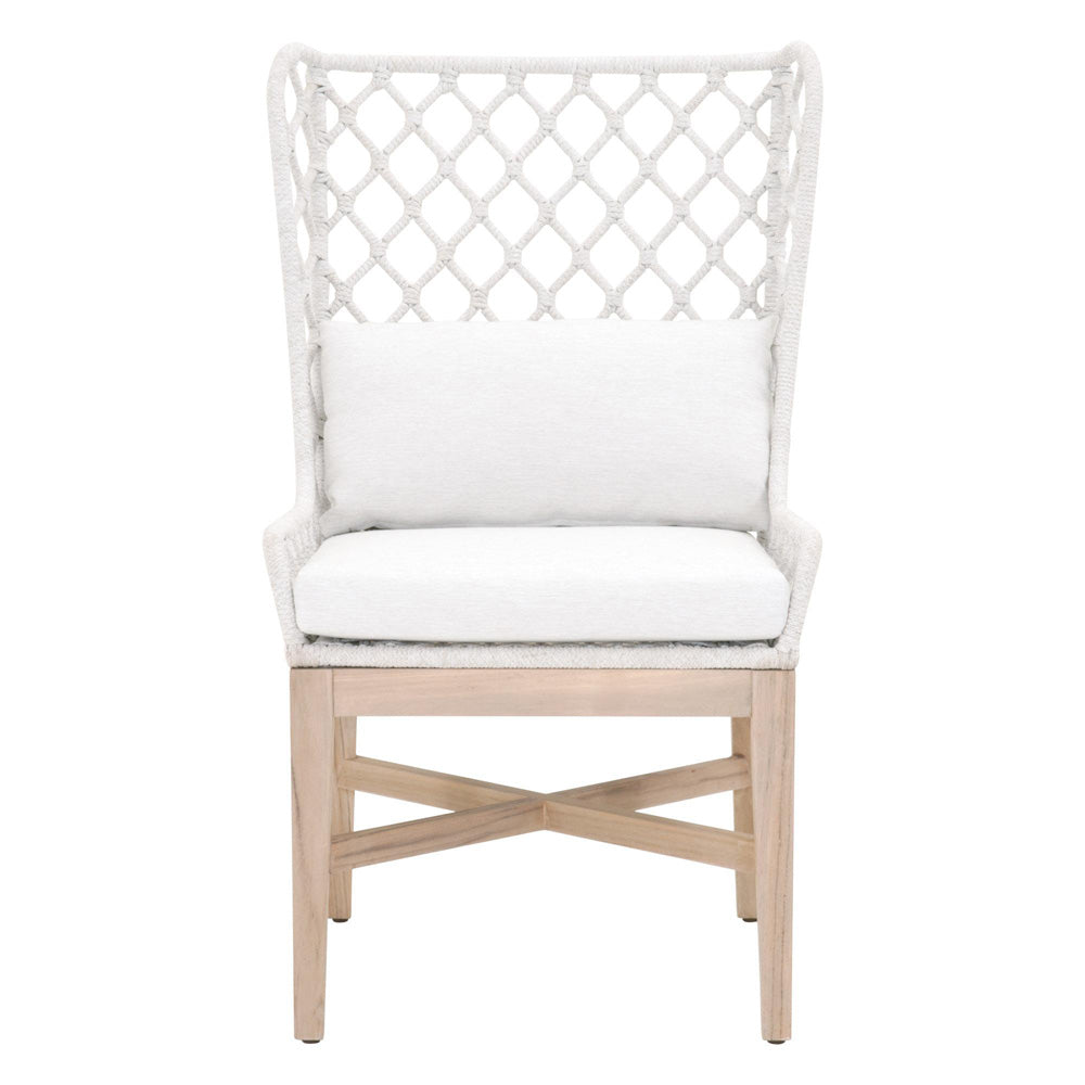 Essentials For Living - Woven - Outdoor  Lattis Outdoor Wing Chair - 6804.WHT/WHT/GT_CLOSEOUT view 1