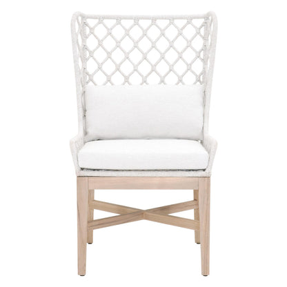 Essentials For Living - Woven - Outdoor  Lattis Outdoor Wing Chair - 6804.WHT/WHT/GT_CLOSEOUT view 1