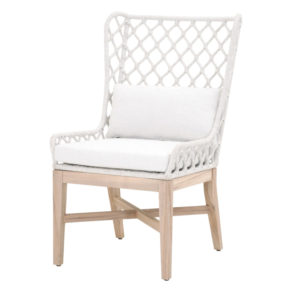 Essentials For Living - Woven - Outdoor  Lattis Outdoor Wing Chair - 6804.WHT/WHT/GT_CLOSEOUT view 2