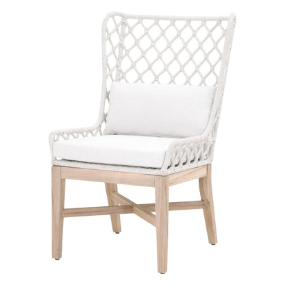 Essentials For Living - Woven - Outdoor  Lattis Outdoor Wing Chair - 6804.WHT/WHT/GT_CLOSEOUT view 2