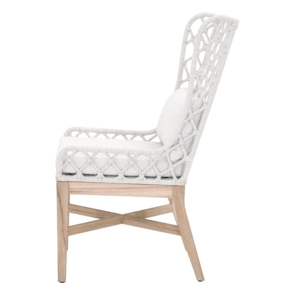 Essentials For Living - Woven - Outdoor  Lattis Outdoor Wing Chair - 6804.WHT/WHT/GT_CLOSEOUT view 3