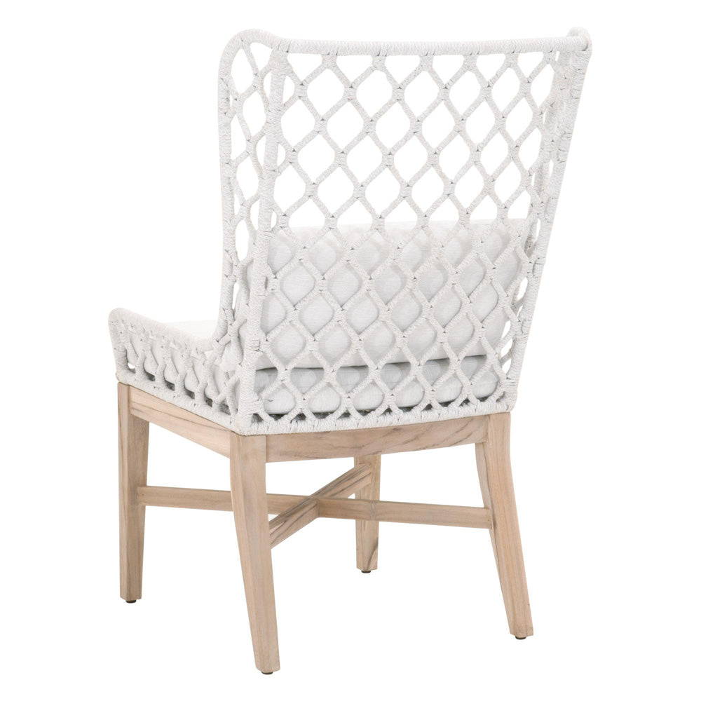 Essentials For Living - Woven - Outdoor  Lattis Outdoor Wing Chair - 6804.WHT/WHT/GT_CLOSEOUT view 4