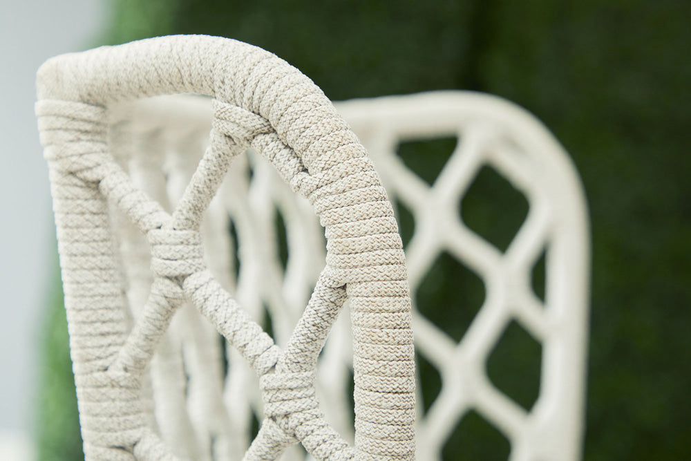 Essentials For Living - Woven - Outdoor  Lattis Outdoor Wing Chair - 6804.WHT/WHT/GT_CLOSEOUT view 12