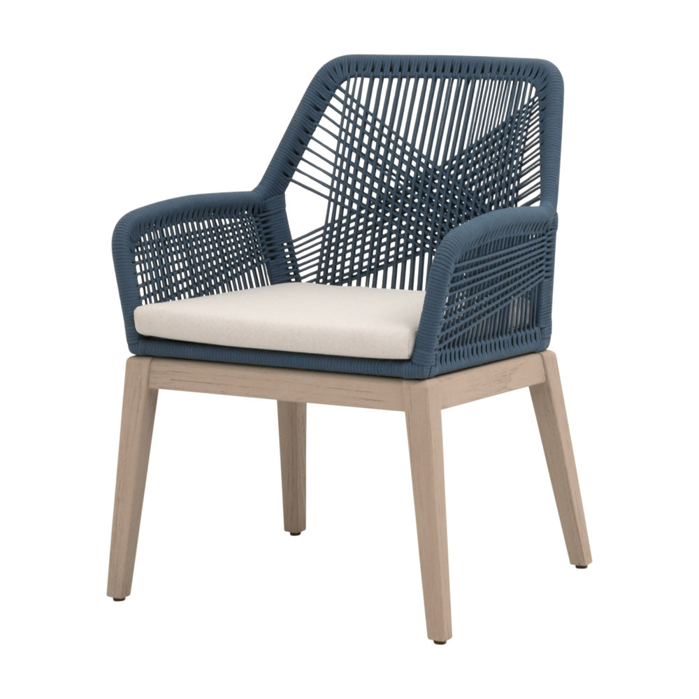 Essentials For Living - Woven - Outdoor  Loom Outdoor Arm Chair, Set of 2 - 6809KD.SBLU/STO/W-ET view 2