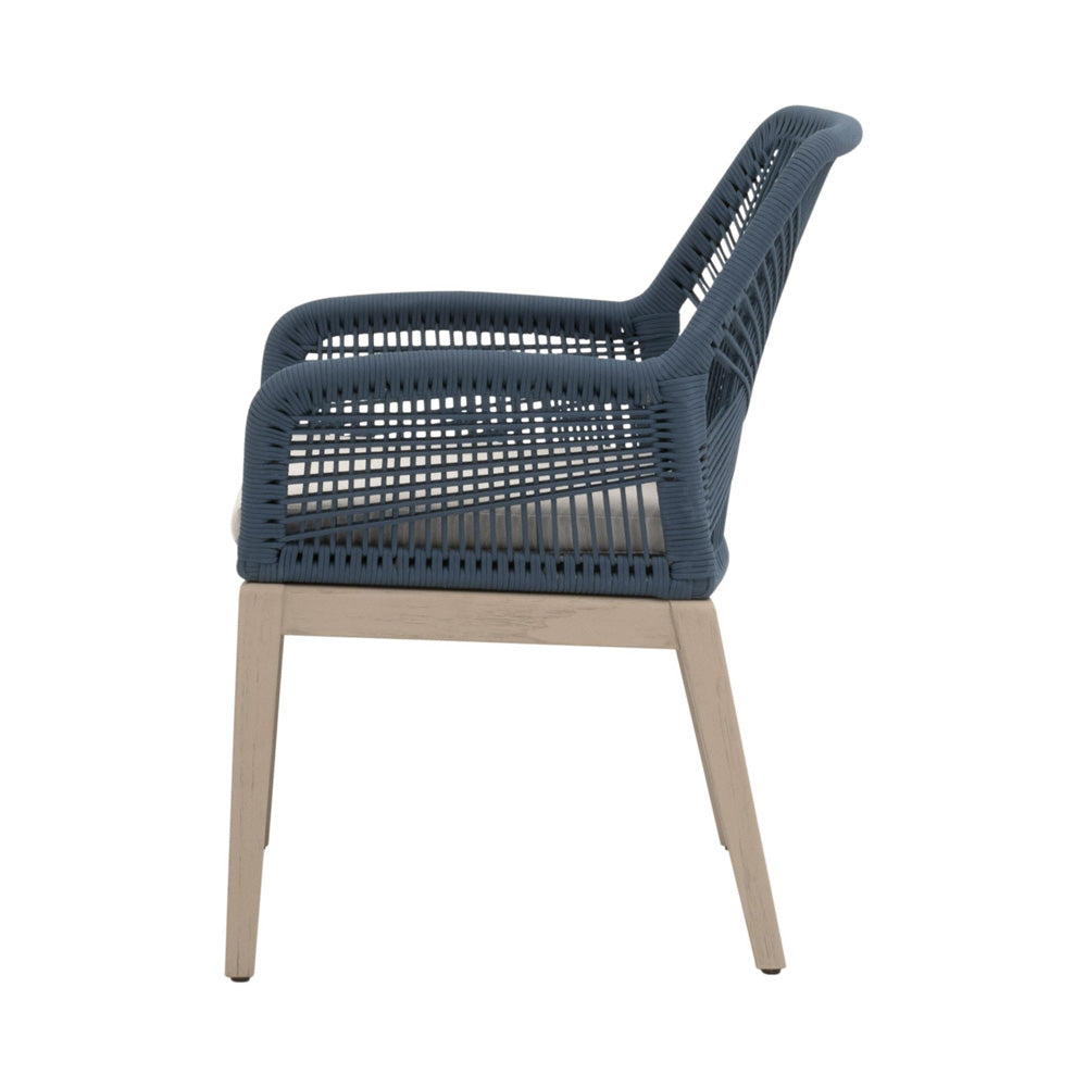 Essentials For Living - Woven - Outdoor  Loom Outdoor Arm Chair, Set of 2 - 6809KD.SBLU/STO/W-ET view 3