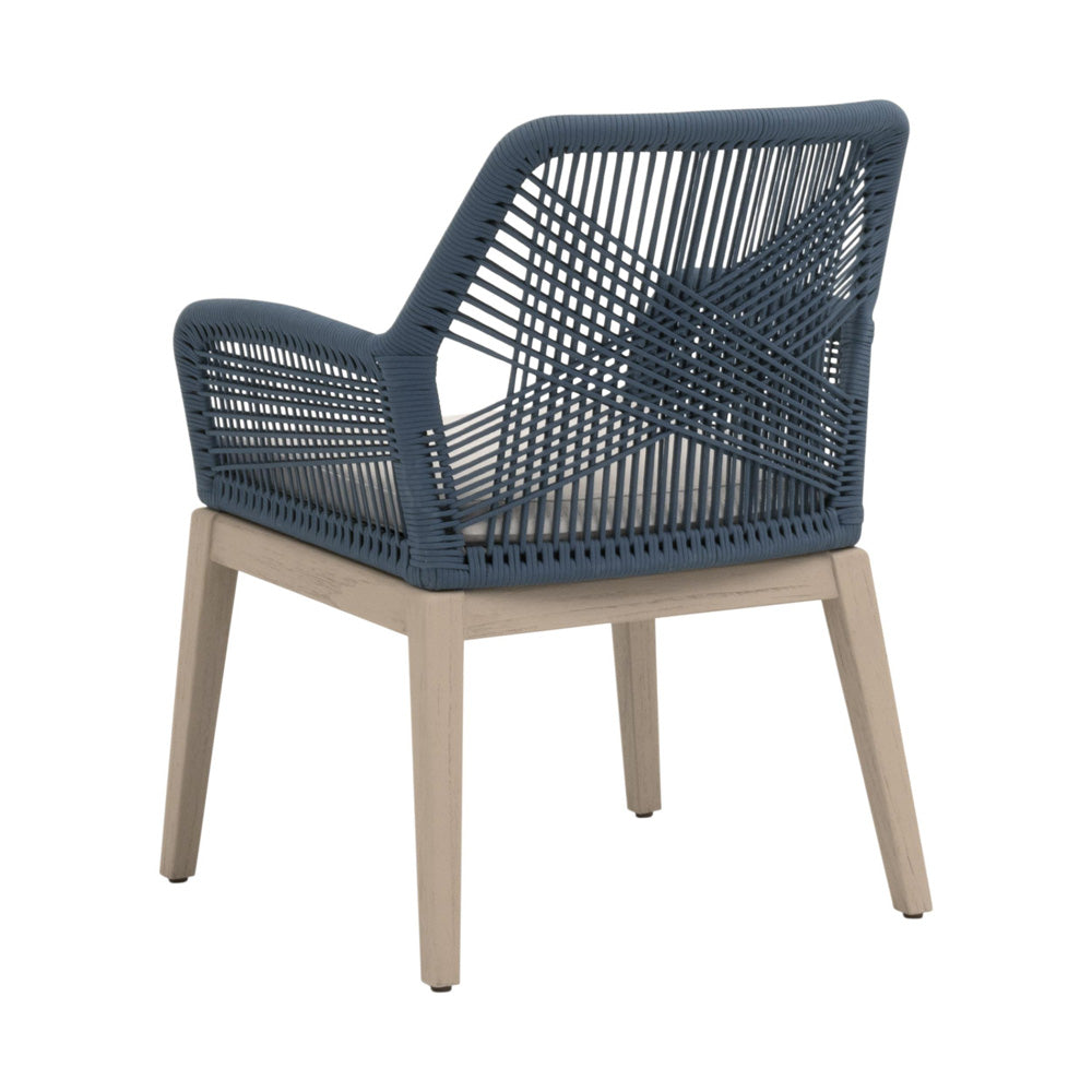 Essentials For Living - Woven - Outdoor  Loom Outdoor Arm Chair, Set of 2 - 6809KD.SBLU/STO/W-ET view 4