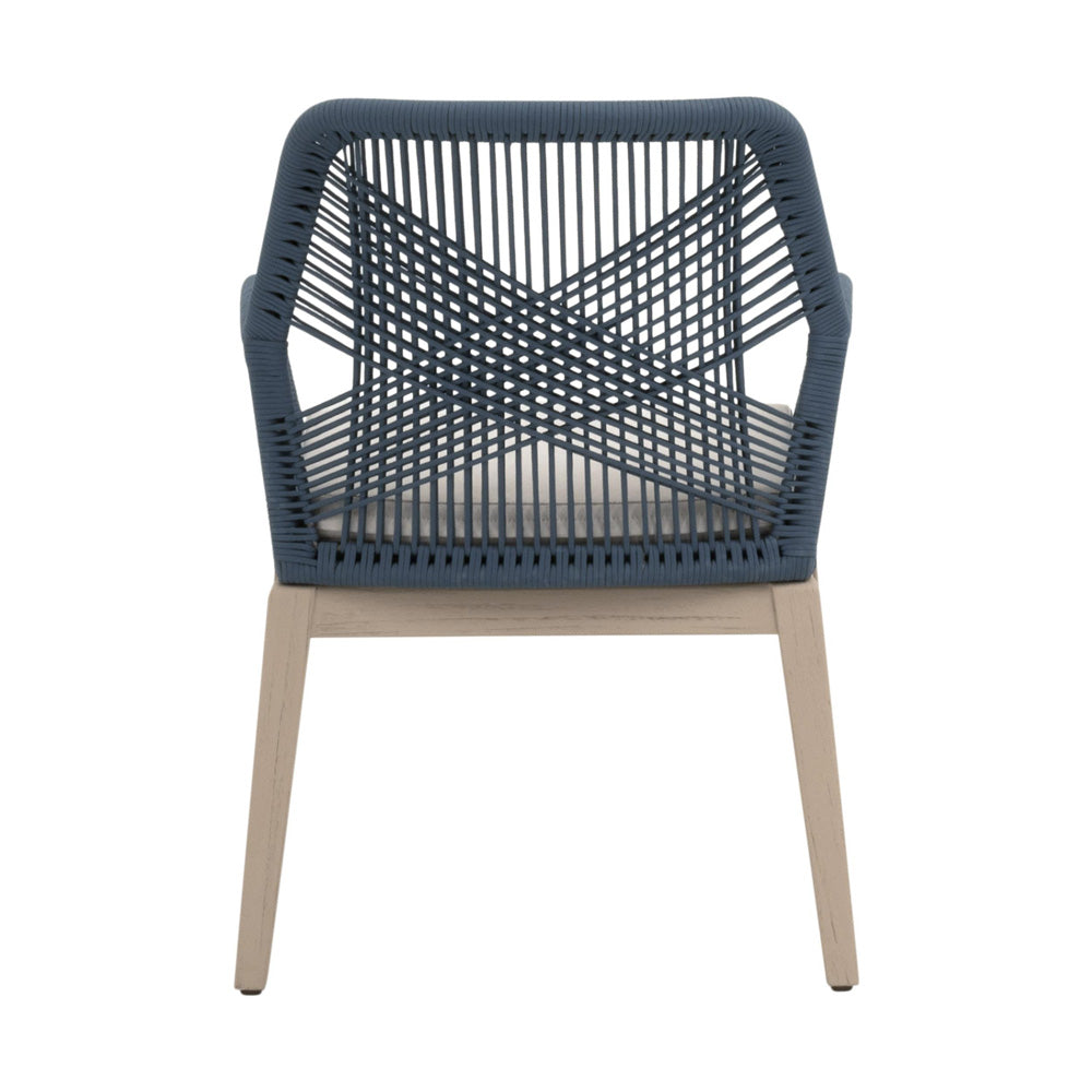 Essentials For Living - Woven - Outdoor  Loom Outdoor Arm Chair, Set of 2 - 6809KD.SBLU/STO/W-ET view 5