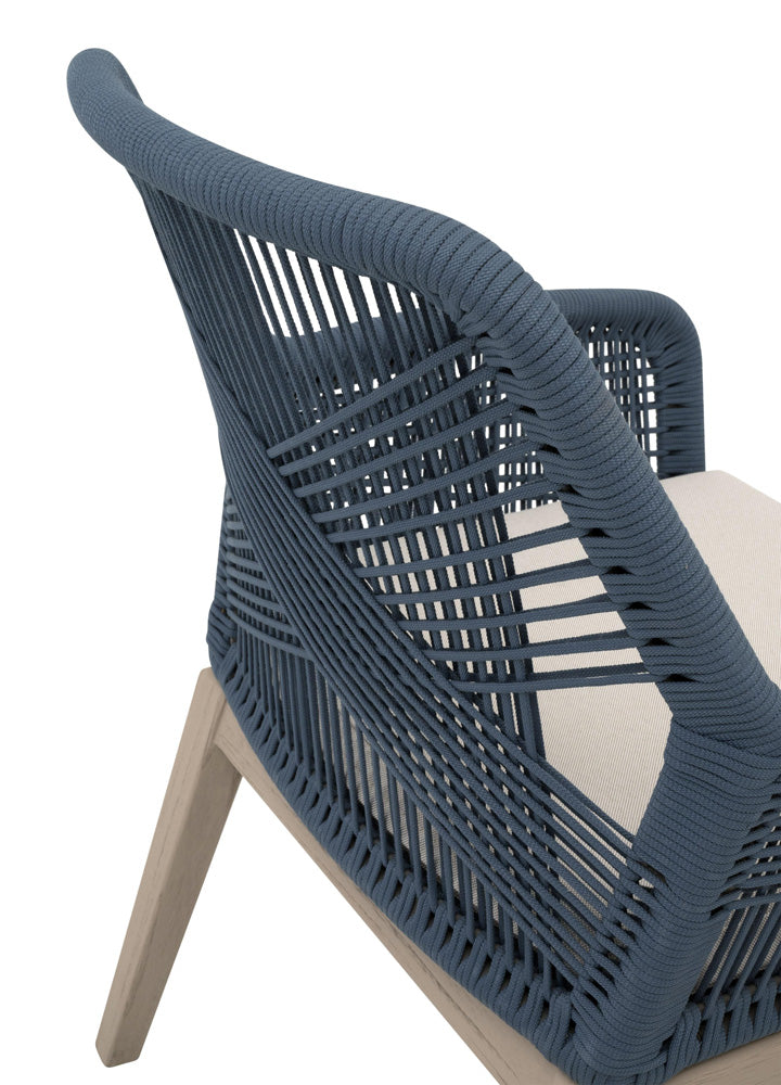 Essentials For Living - Woven - Outdoor  Loom Outdoor Arm Chair, Set of 2 - 6809KD.SBLU/STO/W-ET view 7