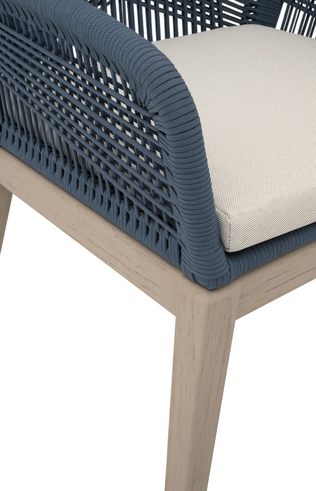 Essentials For Living - Woven - Outdoor  Loom Outdoor Arm Chair, Set of 2 - 6809KD.SBLU/STO/W-ET view 8