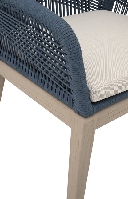Essentials For Living - Woven - Outdoor  Loom Outdoor Arm Chair, Set of 2 - 6809KD.SBLU/STO/W-ET view 8