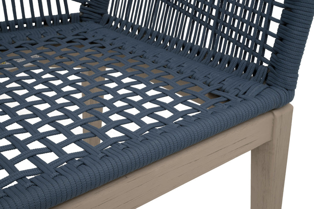 Essentials For Living - Woven - Outdoor  Loom Outdoor Arm Chair, Set of 2 - 6809KD.SBLU/STO/W-ET view 9