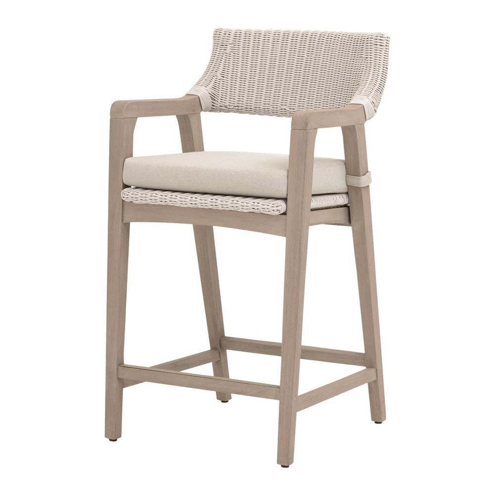 Essentials For Living - Woven - Outdoor  Lucia Outdoor Counter Stool - 6810CS.PW/STO/W-ET view 2