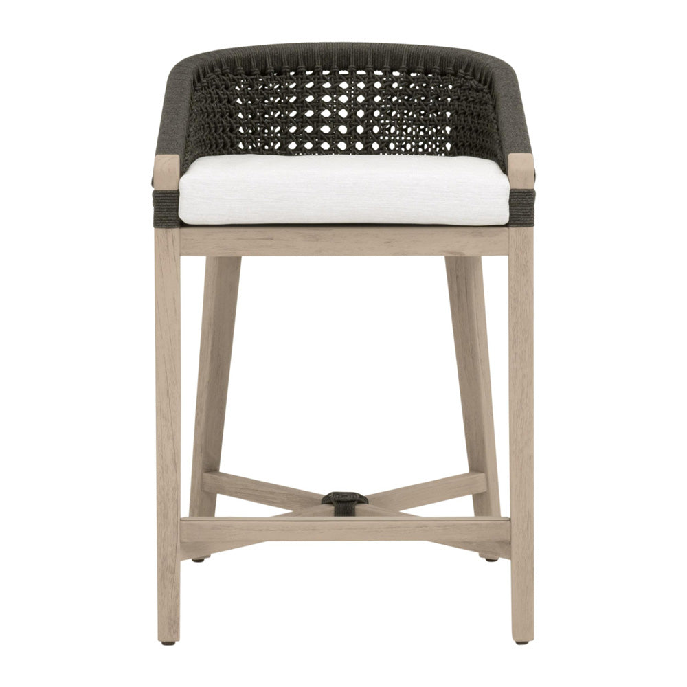 Essentials For Living - Woven - Outdoor  Montecito Outdoor Counter Stool - 6795CS.ANT/WHT/W-ET view 1