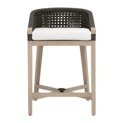 Essentials For Living - Woven - Outdoor  Montecito Outdoor Counter Stool - 6795CS.ANT/WHT/W-ET view 1