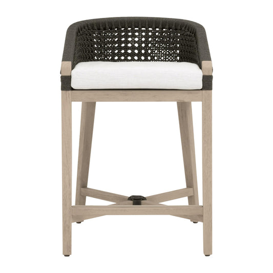 Essentials For Living - Woven - Outdoor  Montecito Outdoor Counter Stool - 6795CS.ANT/WHT/W-ET view 1