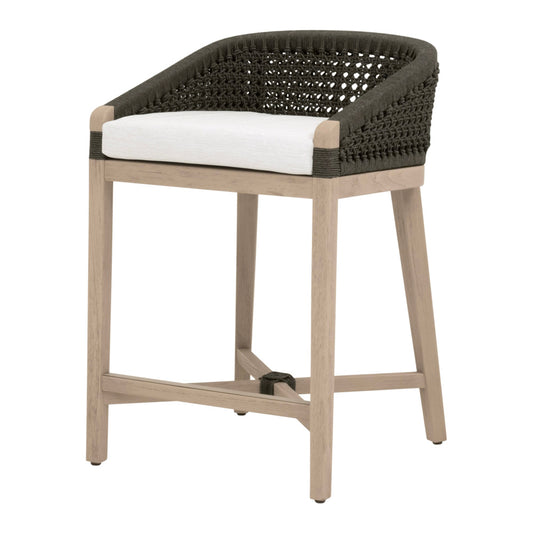 Essentials For Living - Woven - Outdoor  Montecito Outdoor Counter Stool - 6795CS.ANT/WHT/W-ET view 2