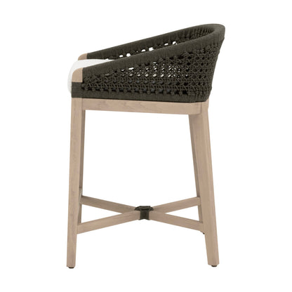 Essentials For Living - Woven - Outdoor  Montecito Outdoor Counter Stool - 6795CS.ANT/WHT/W-ET view 3