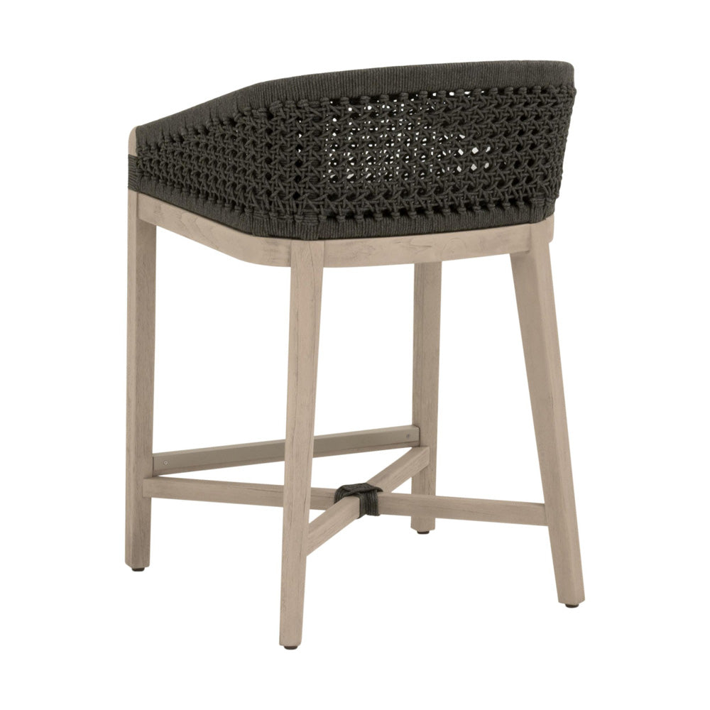 Essentials For Living - Woven - Outdoor  Montecito Outdoor Counter Stool - 6795CS.ANT/WHT/W-ET view 4