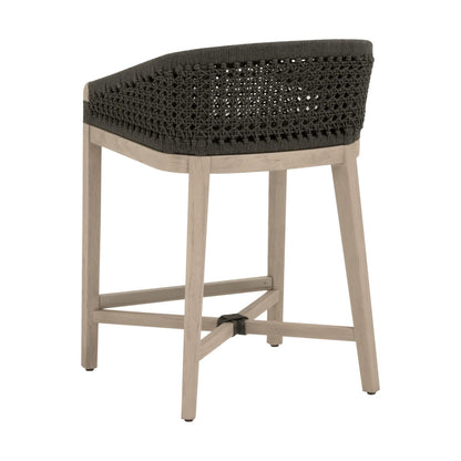Essentials For Living - Woven - Outdoor  Montecito Outdoor Counter Stool - 6795CS.ANT/WHT/W-ET view 4