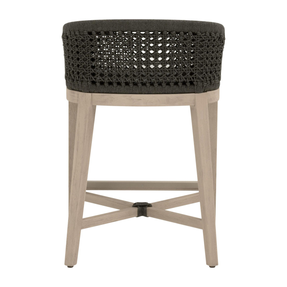 Essentials For Living - Woven - Outdoor  Montecito Outdoor Counter Stool - 6795CS.ANT/WHT/W-ET view 5