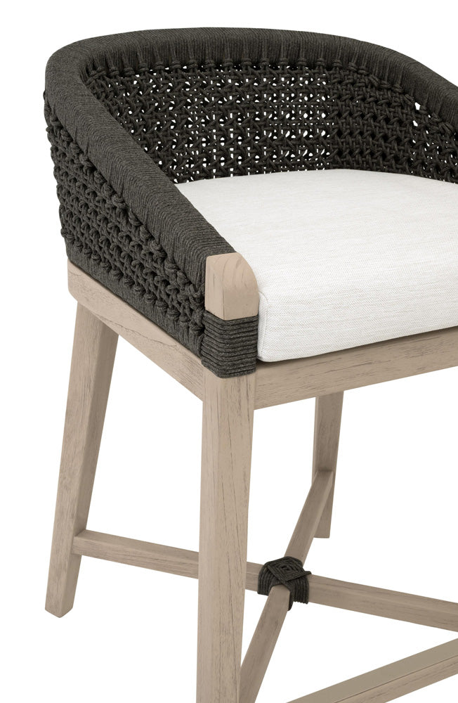 Essentials For Living - Woven - Outdoor  Montecito Outdoor Counter Stool - 6795CS.ANT/WHT/W-ET view 6