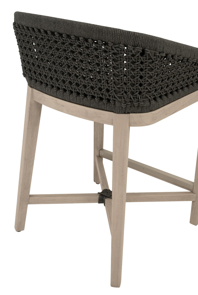 Essentials For Living - Woven - Outdoor  Montecito Outdoor Counter Stool - 6795CS.ANT/WHT/W-ET view 7