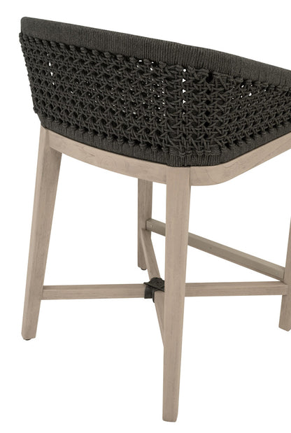 Essentials For Living - Woven - Outdoor  Montecito Outdoor Counter Stool - 6795CS.ANT/WHT/W-ET view 7