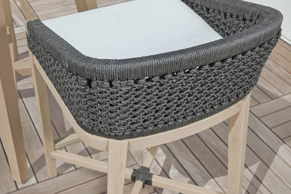 Essentials For Living - Woven - Outdoor  Montecito Outdoor Counter Stool - 6795CS.ANT/WHT/W-ET view 11