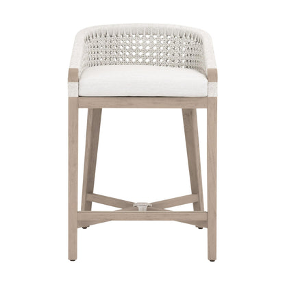 Essentials For Living - Woven - Outdoor  Montecito Outdoor Counter Stool - 6795CS.WHT/WHT/W-ET view 1