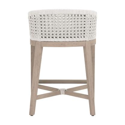 Essentials For Living - Woven - Outdoor  Montecito Outdoor Counter Stool - 6795CS.WHT/WHT/W-ET view 5