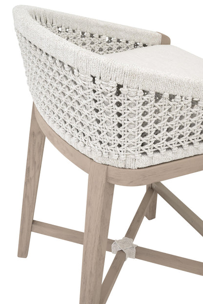 Essentials For Living - Woven - Outdoor  Montecito Outdoor Counter Stool - 6795CS.WHT/WHT/W-ET view 7