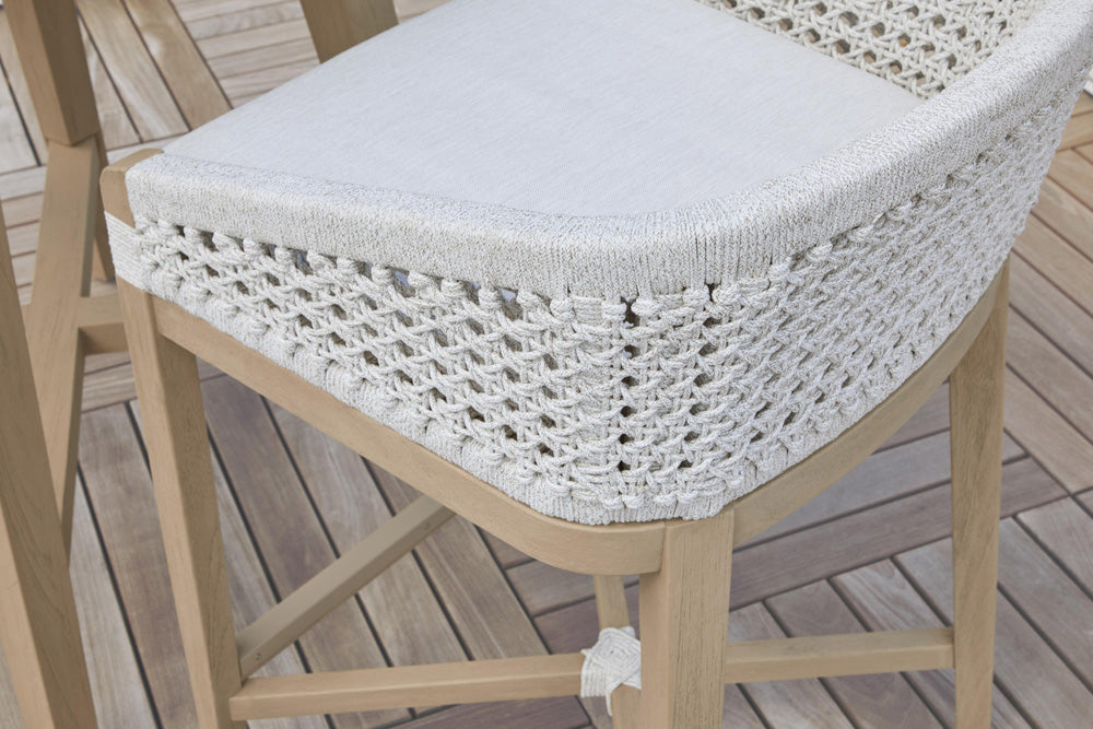 Essentials For Living - Woven - Outdoor  Montecito Outdoor Counter Stool - 6795CS.WHT/WHT/W-ET view 8
