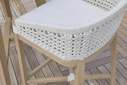 Essentials For Living - Woven - Outdoor  Montecito Outdoor Counter Stool - 6795CS.WHT/WHT/W-ET view 8