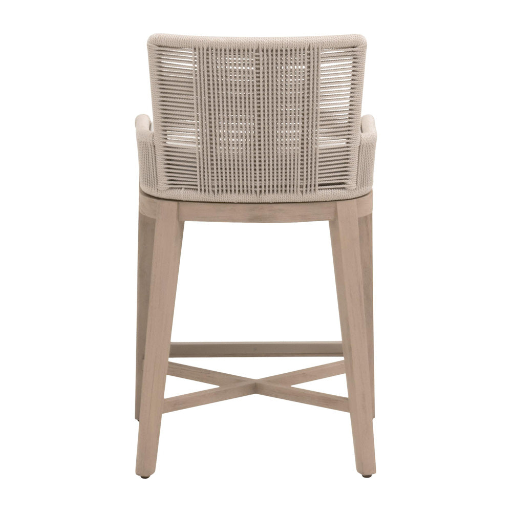 Essentials For Living - Woven - Outdoor  Overlay Outdoor Counter Stool - 6859CS.OYS/WHT/W-ET view 5