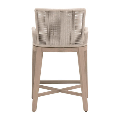 Essentials For Living - Woven - Outdoor  Overlay Outdoor Counter Stool - 6859CS.OYS/WHT/W-ET view 5
