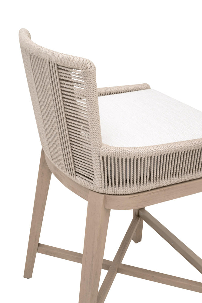 Essentials For Living - Woven - Outdoor  Overlay Outdoor Counter Stool - 6859CS.OYS/WHT/W-ET view 7