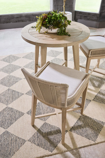 Essentials For Living - Woven - Outdoor  Overlay Outdoor Counter Stool - 6859CS.OYS/WHT/W-ET view 12
