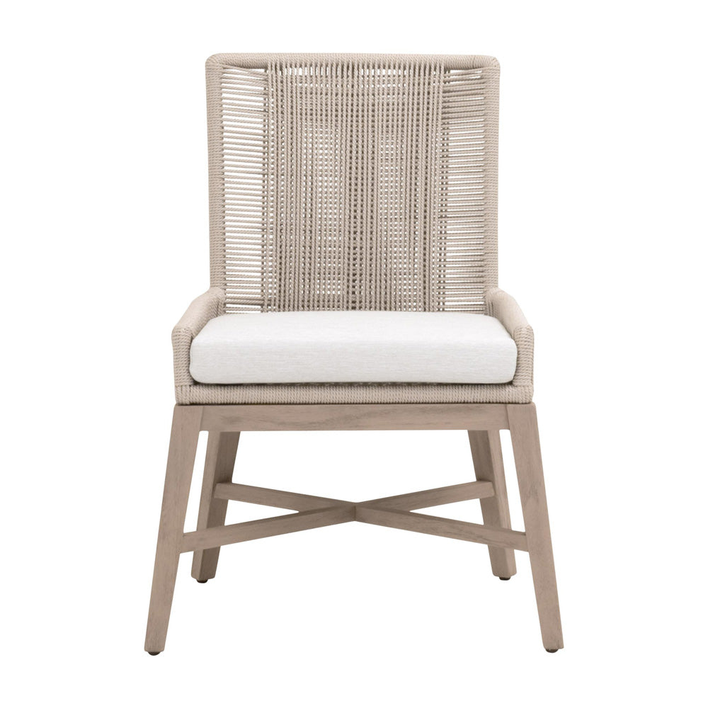 Essentials For Living - Woven - Outdoor  Overlay Outdoor Dining Chair, Set of 2 - 6859.OYS/WHT/W-ET view 1