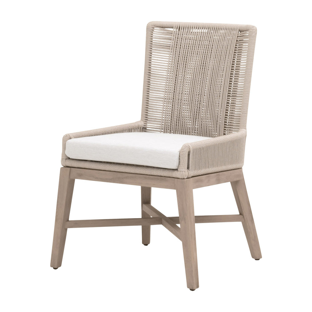 Essentials For Living - Woven - Outdoor  Overlay Outdoor Dining Chair, Set of 2 - 6859.OYS/WHT/W-ET view 2