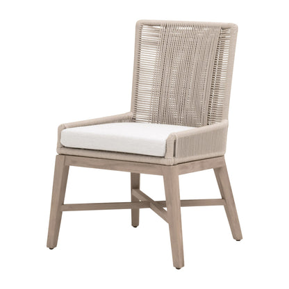 Essentials For Living - Woven - Outdoor  Overlay Outdoor Dining Chair, Set of 2 - 6859.OYS/WHT/W-ET view 2