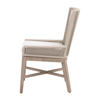 Essentials For Living - Woven - Outdoor  Overlay Outdoor Dining Chair, Set of 2 - 6859.OYS/WHT/W-ET view 3