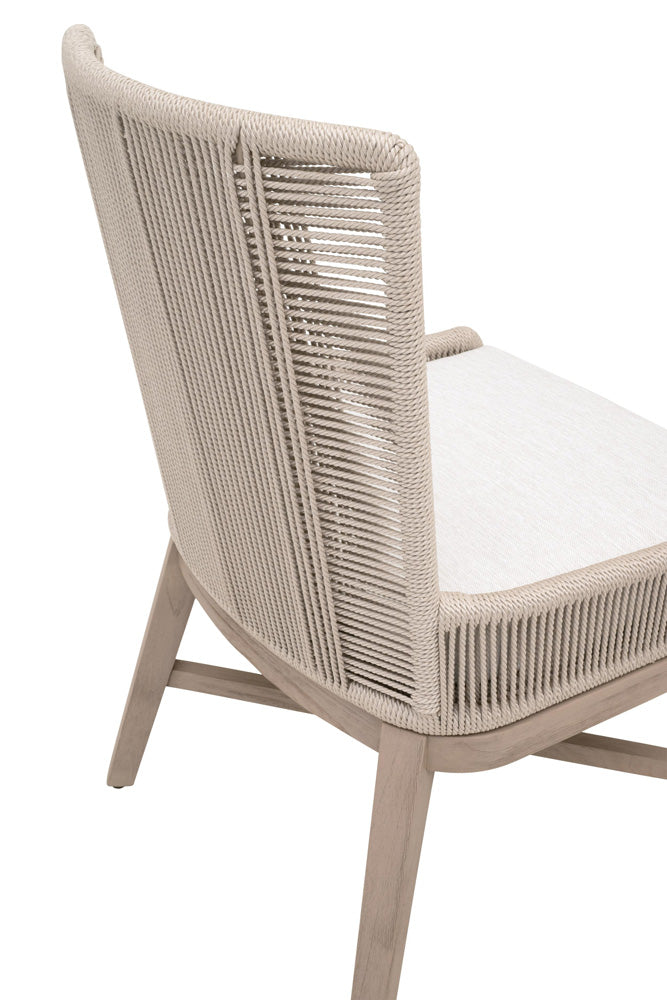 Essentials For Living - Woven - Outdoor  Overlay Outdoor Dining Chair, Set of 2 - 6859.OYS/WHT/W-ET view 7