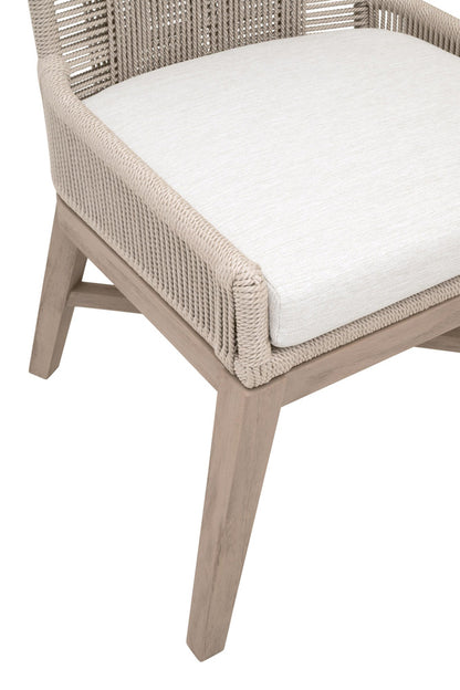 Essentials For Living - Woven - Outdoor  Overlay Outdoor Dining Chair, Set of 2 - 6859.OYS/WHT/W-ET view 8
