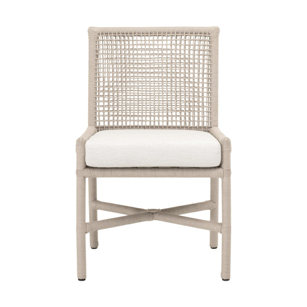 Essentials For Living - Woven - Outdoor  Seaside Rope Indoor/Outdoor Dining Chair, Set of 2 - 6836.OYS/WHT view 1