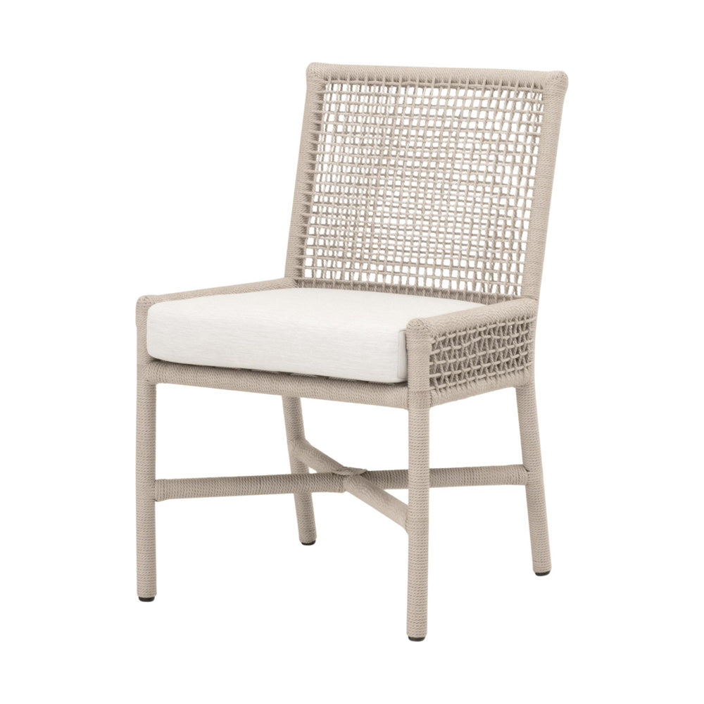 Essentials For Living - Woven - Outdoor  Seaside Rope Indoor/Outdoor Dining Chair, Set of 2 - 6836.OYS/WHT view 2