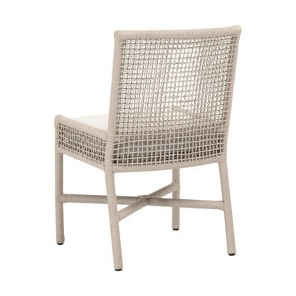 Essentials For Living - Woven - Outdoor  Seaside Rope Indoor/Outdoor Dining Chair, Set of 2 - 6836.OYS/WHT view 4